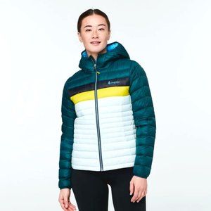 Cotopaxi Fuego Women's Hooded Down Jacket - Deep Ocean/Ice